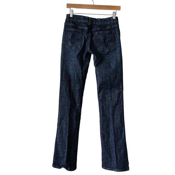 Bebe y2k Vintage Low-ries dark-wash bootcut jeans size 28 - Picture 2 of 4